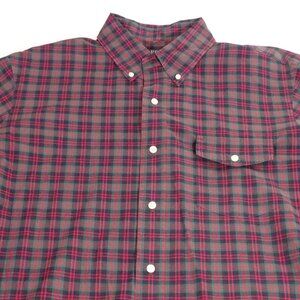 Polo Ralph Lauren Men Classic Fit Plaid Button Down Shirt Red Green XL Christmas